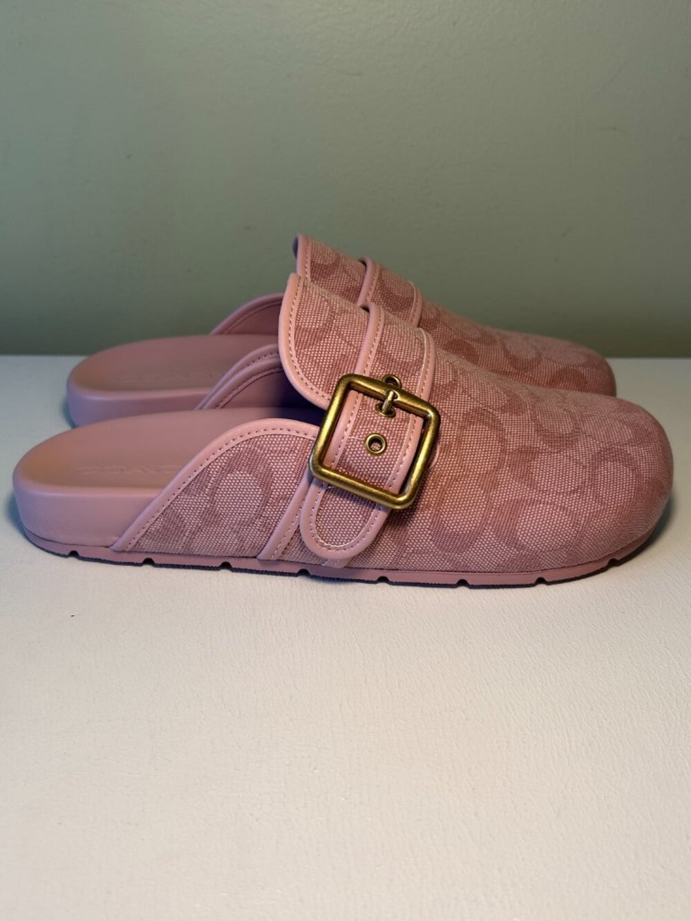 Coach Women's Archival Buckle Clog In Signature Jacquard Canvas - Picture 4 of 14